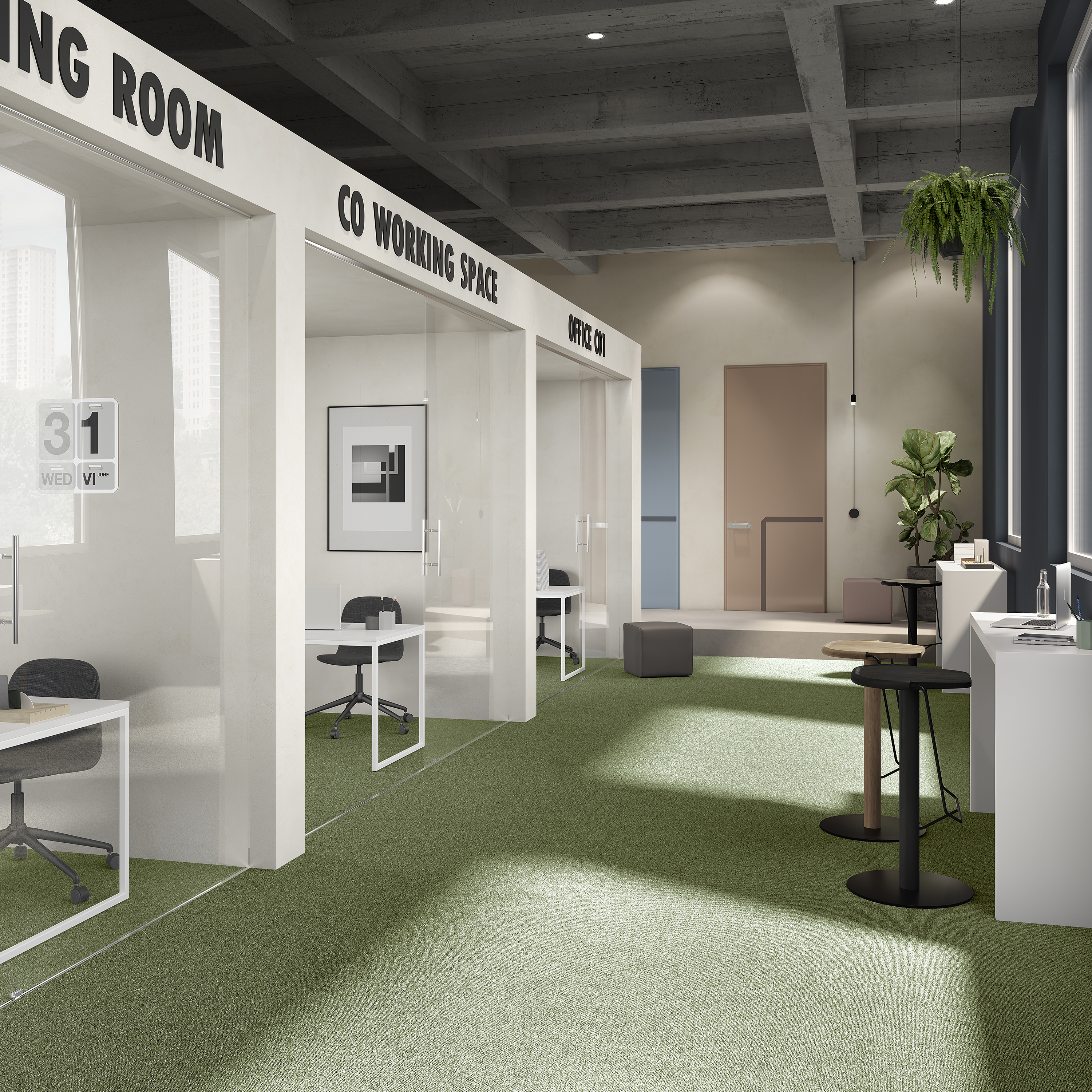 Ковровая плитка Medusa Tile 21 (500*500*5 мм) — купить в Владимире