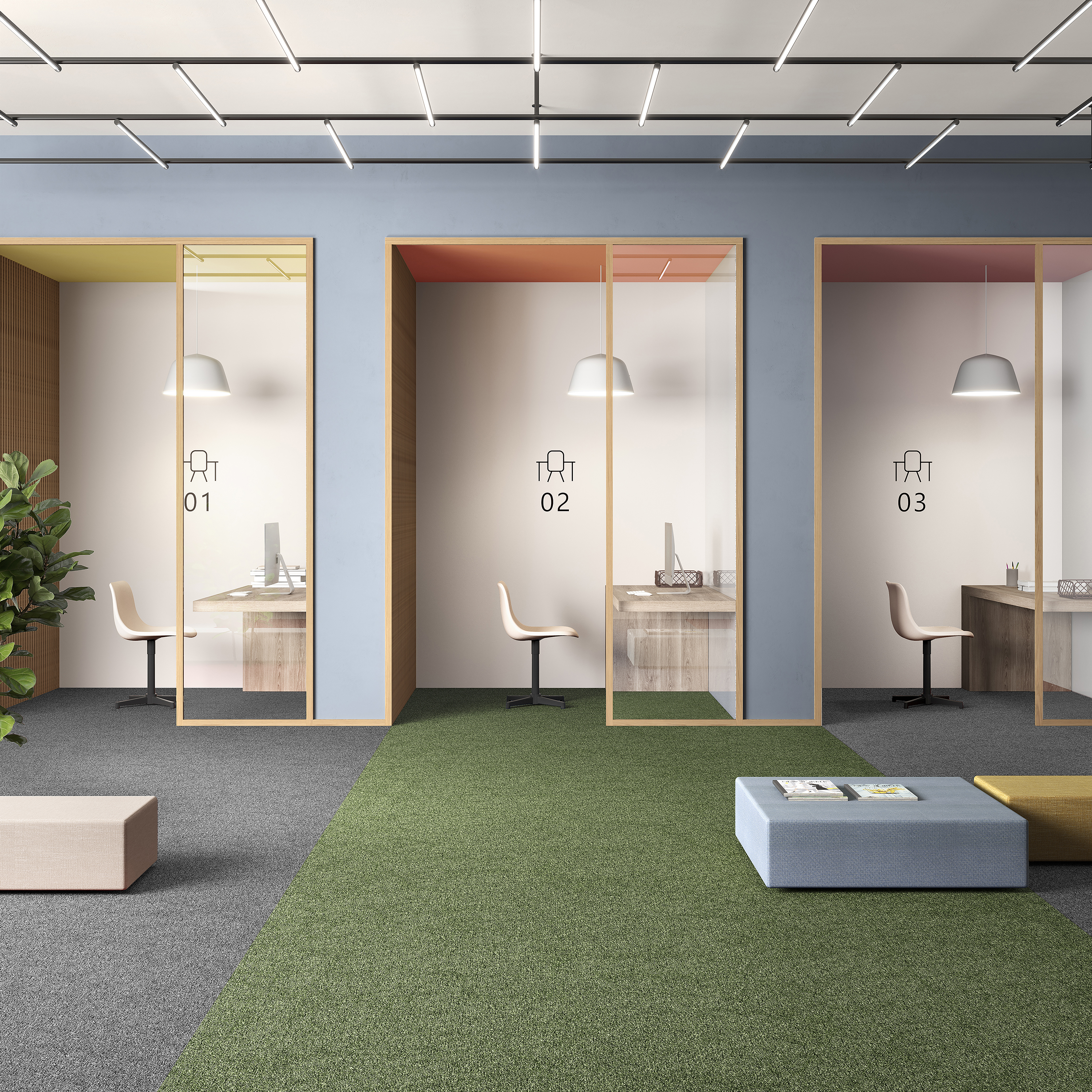 Ковровая плитка Medusa Tile 21 (500*500*5 мм) — купить в Владимире