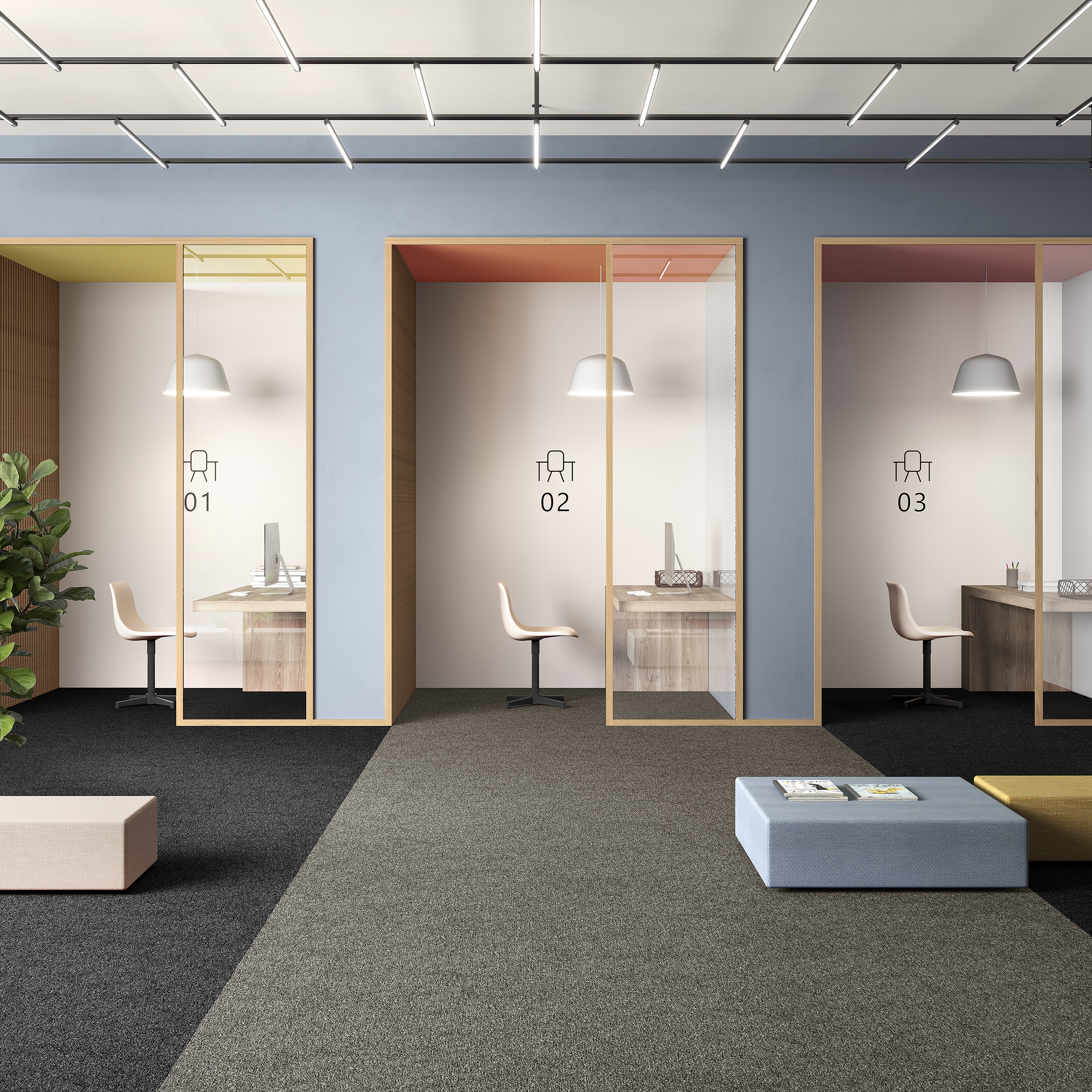 Ковровая плитка Medusa Tile 40 (500*500*5 мм) — купить в Владимире