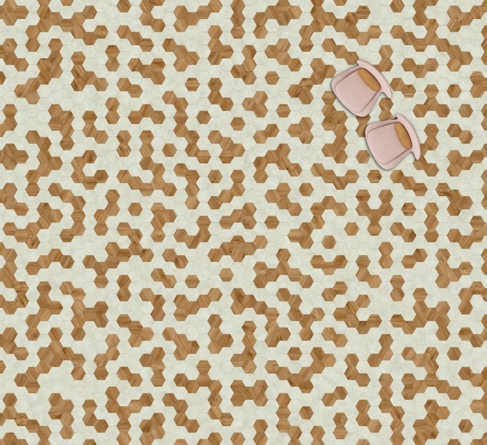 Виниловая плитка "Moduleo" Moods Hexagon 322 (226,32*196*2,5 мм) — купить в Владимире