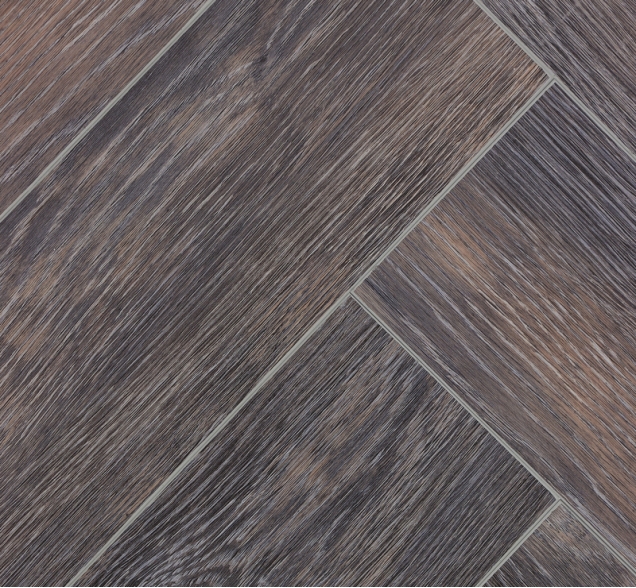 Виниловый ламинат SPC "Cronafloor" Herringbone Дуб Бордо (640*128*4,5 мм) — купить в Владимире