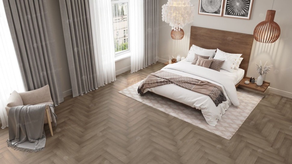 Виниловая плитка "Alpine Floor" Parquet LVT Дуб Насыщенный (590*118*2,5 мм) — купить в Владимире