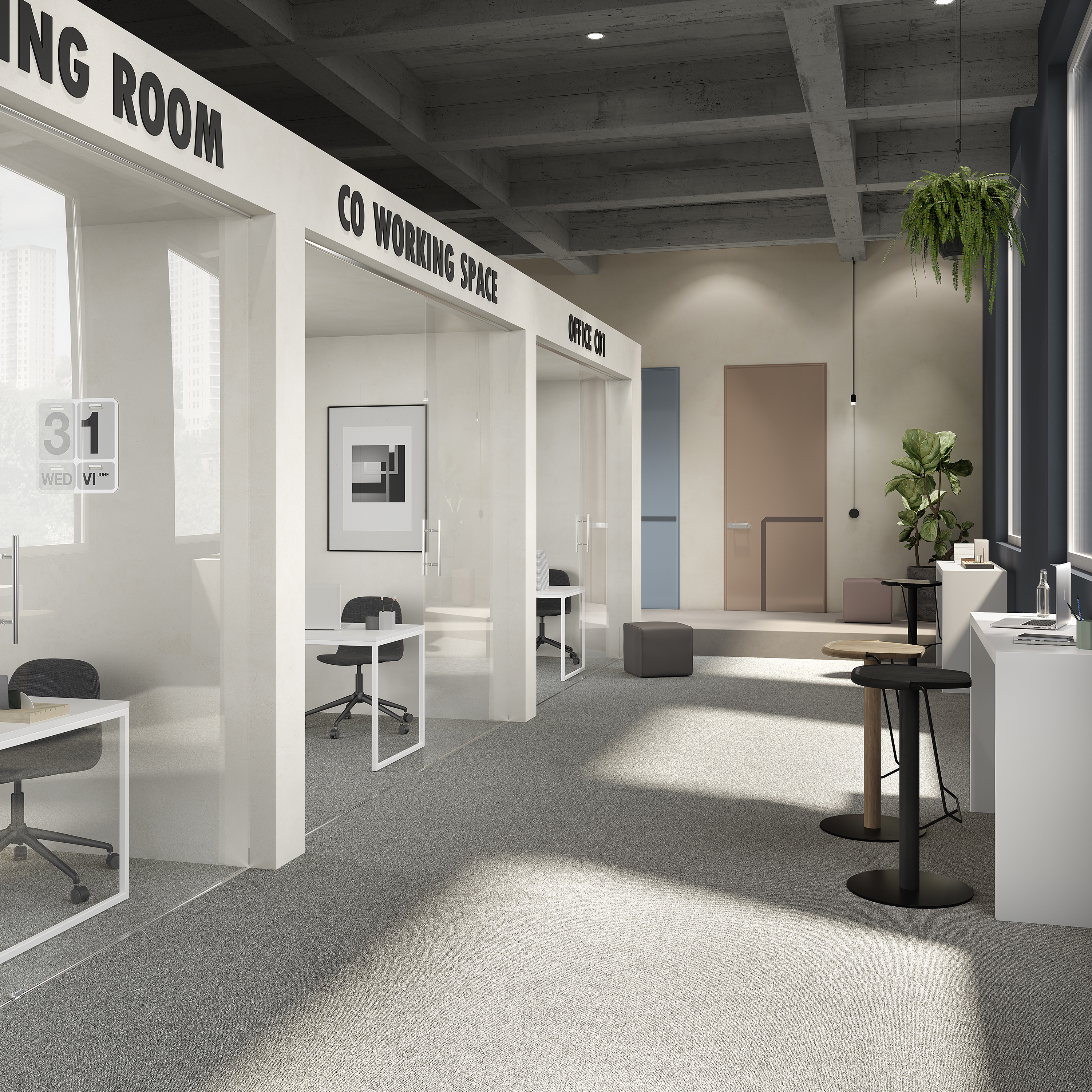 Ковровая плитка Medusa Tile 94 (500*500*5 мм) — купить в Владимире