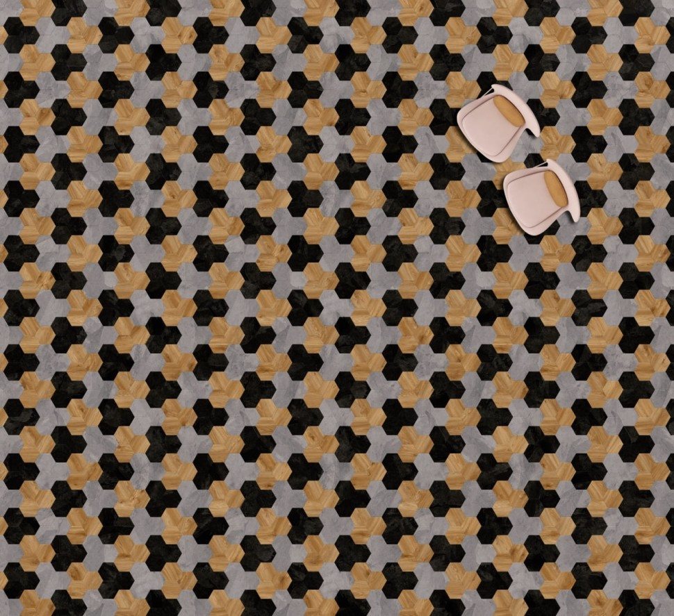 Виниловая плитка "Moduleo" Moods Hexagon 353 (226,32*196*2,5 мм) — купить в Владимире