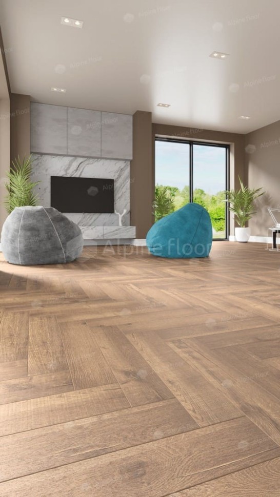Виниловая плитка "Alpine Floor" Parquet LVT Дуб Royal (590*118*2,5 мм) — купить в Владимире