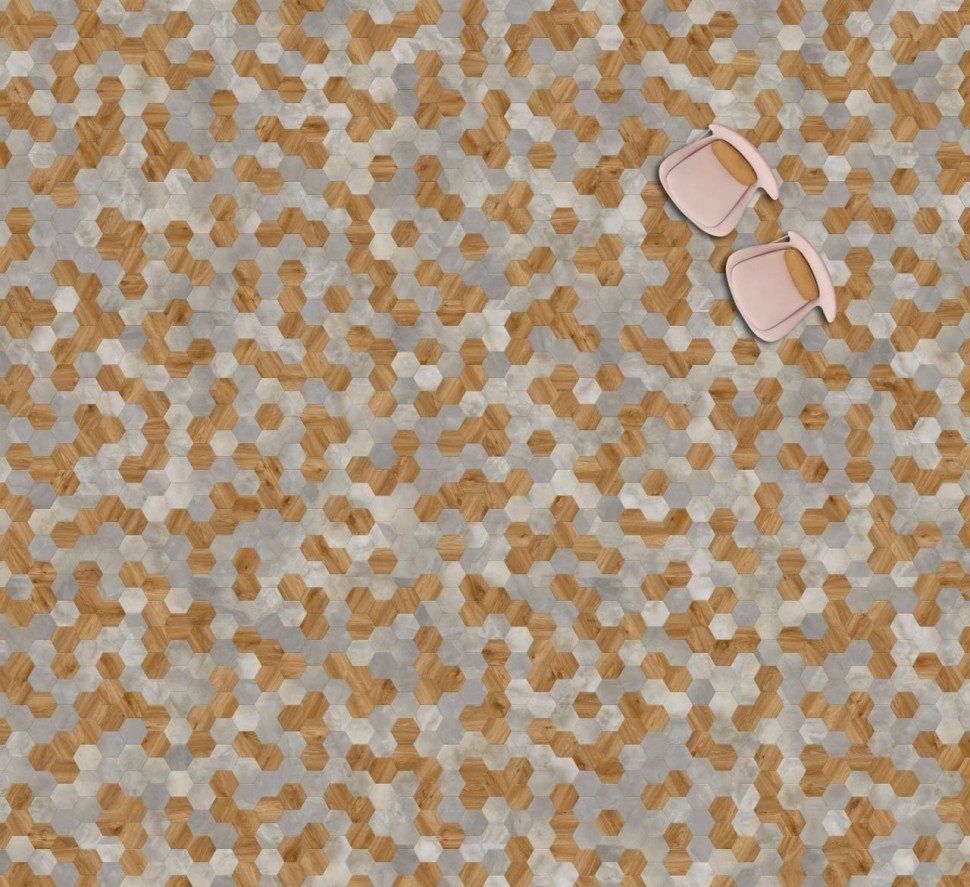Виниловая плитка "Moduleo" Moods Hexagon 334 (226,32*196*2,5 мм) — купить в Владимире
