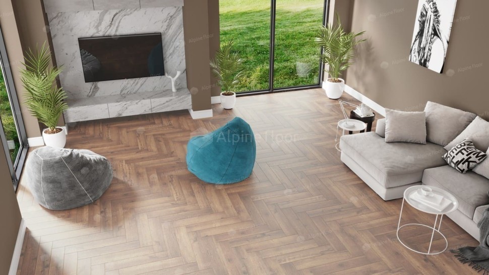 Виниловая плитка "Alpine Floor" Parquet LVT Дуб Royal (590*118*2,5 мм) — купить в Владимире