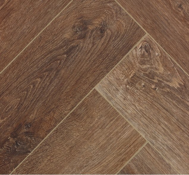 Виниловый ламинат SPC "Cronafloor" Herringbone Дуб Тулуза (640*128*4,5 мм) — купить в Владимире