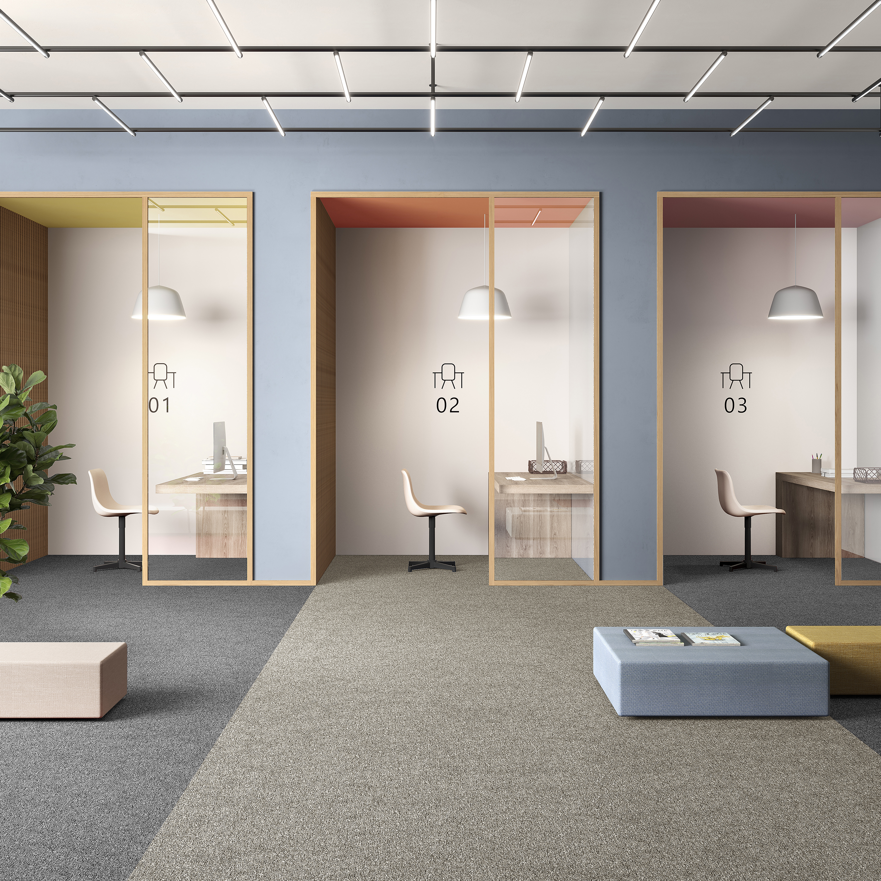 Ковровая плитка Medusa Tile 33 (500*500*5 мм) — купить в Владимире