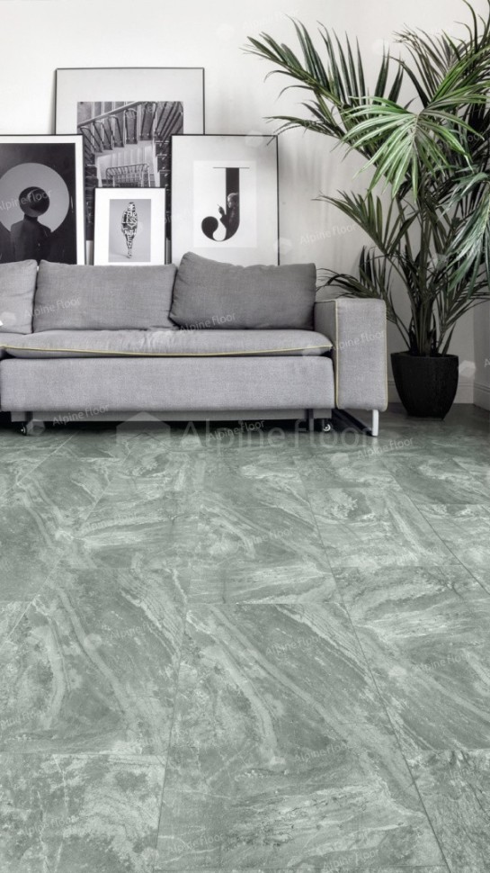 Виниловая плитка "Alpine Floor" Light Stone Хэмпшир (608*303*2,5 мм) — купить в Владимире