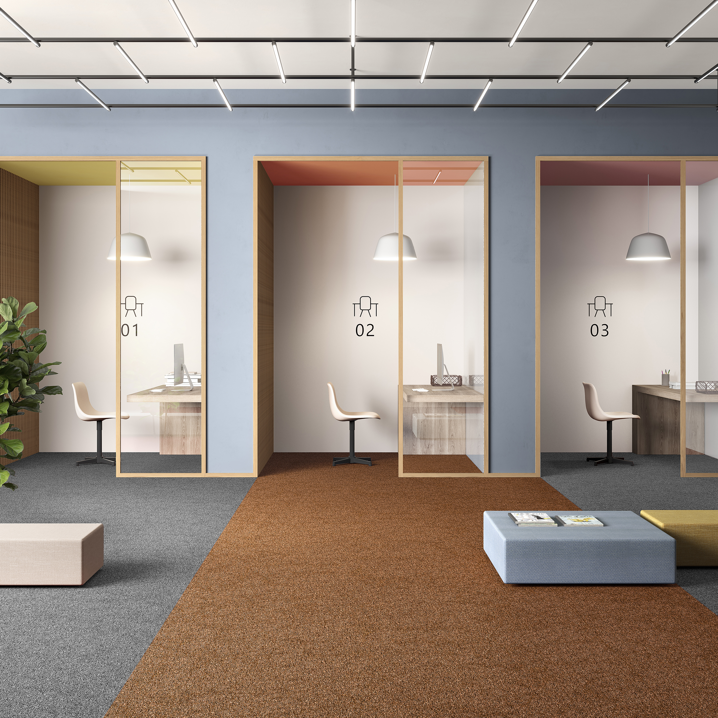 Ковровая плитка Medusa Tile 84 (500*500*5 мм) — купить в Владимире