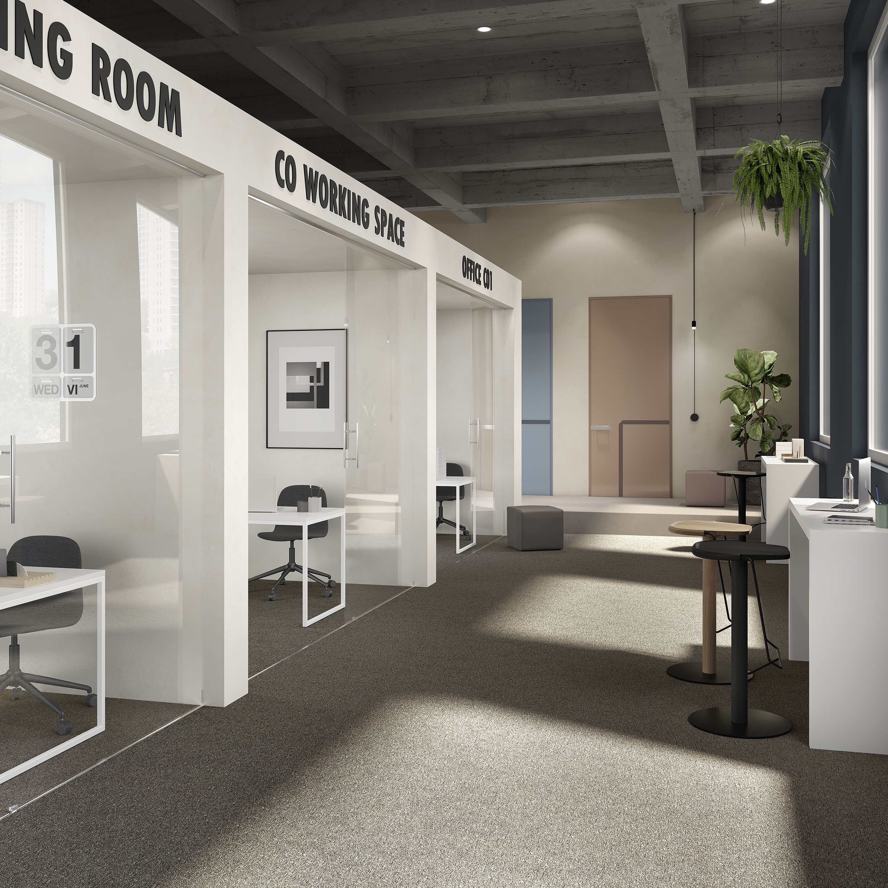 Ковровая плитка Medusa Tile 43 (500*500*5 мм) — купить в Владимире