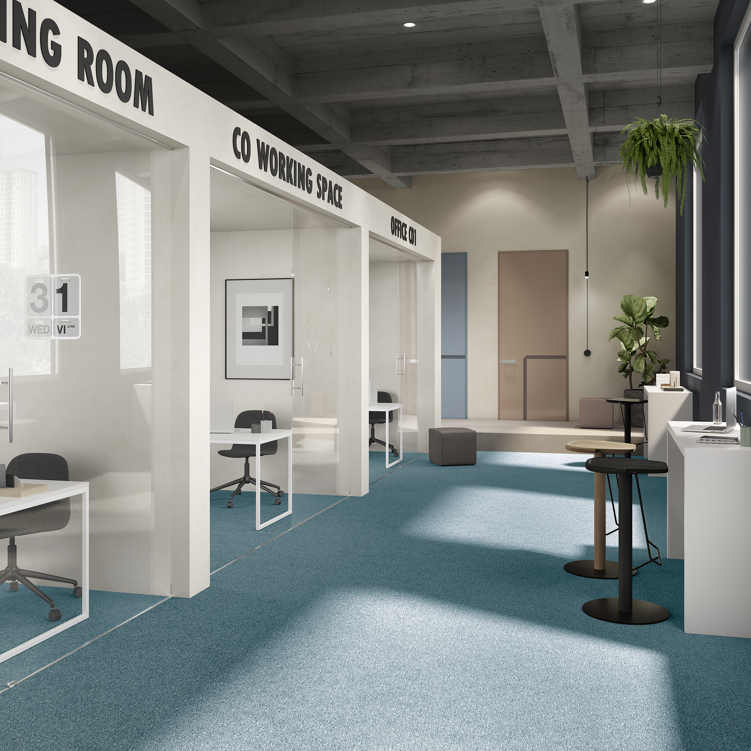 Ковровая плитка Medusa Tile 70 (500*500*5 мм) — купить в Владимире