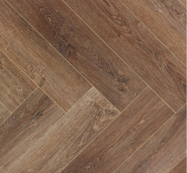 Виниловый ламинат SPC "Cronafloor" Herringbone Дуб Тулуза (640*128*4,5 мм) — купить в Владимире