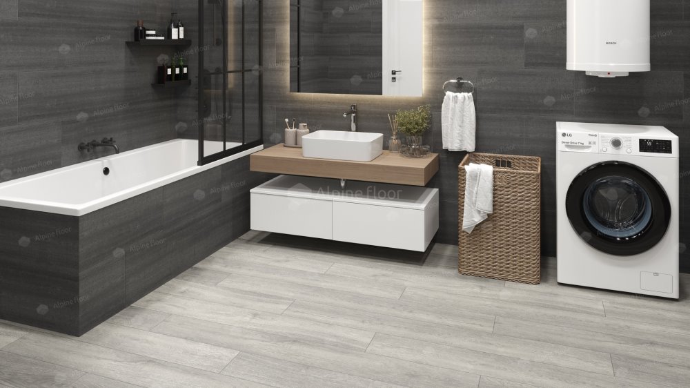 SPC Ламинат "Alpine Floor" Дуб платина (1524*180*8 мм) — купить в Владимире