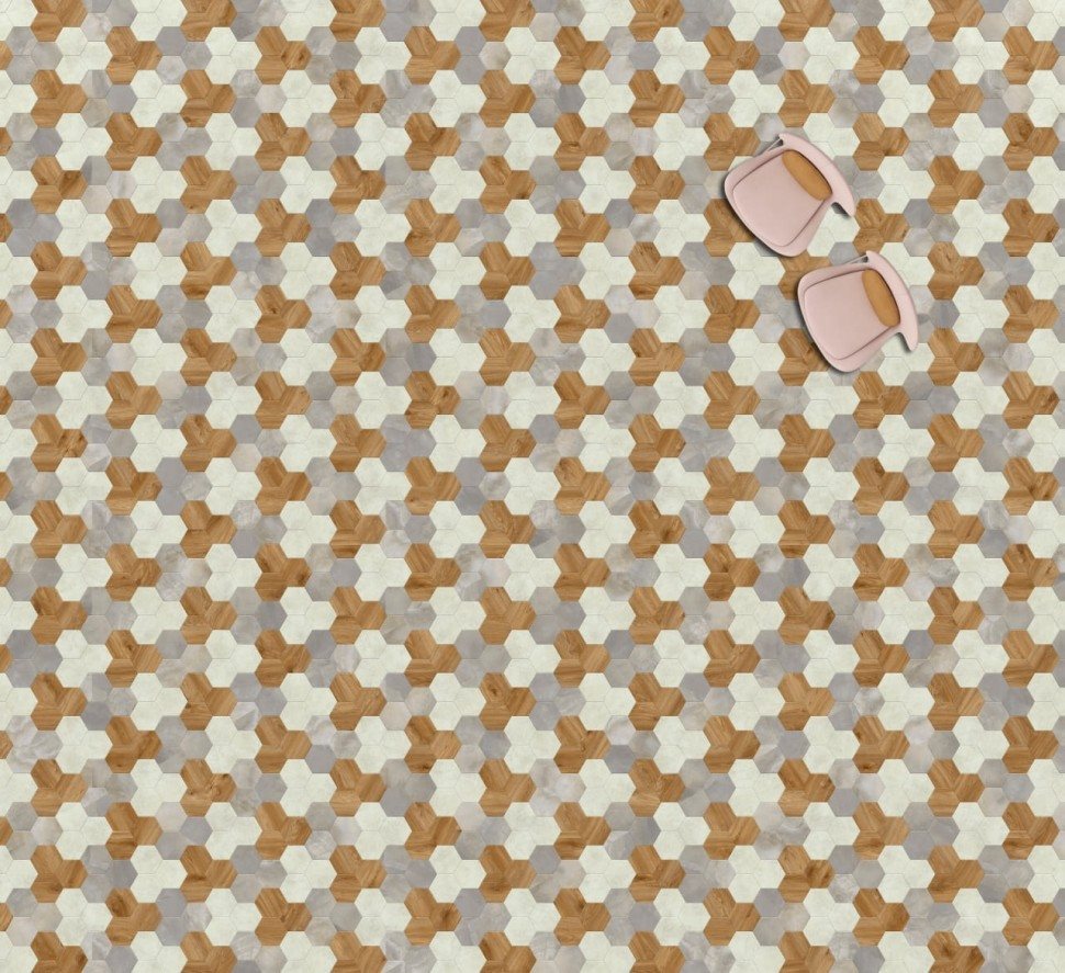 Виниловая плитка "Moduleo" Moods Hexagon 351 (226,32*196*2,5 мм) — купить в Владимире