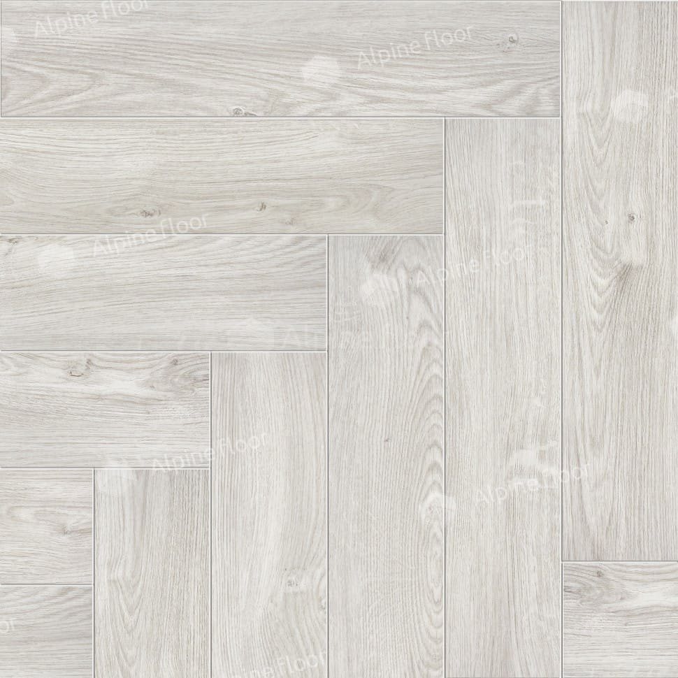 Виниловая плитка "Alpine Floor" Parquet LVT Снежный (590*118*2,5 мм) — купить в Владимире
