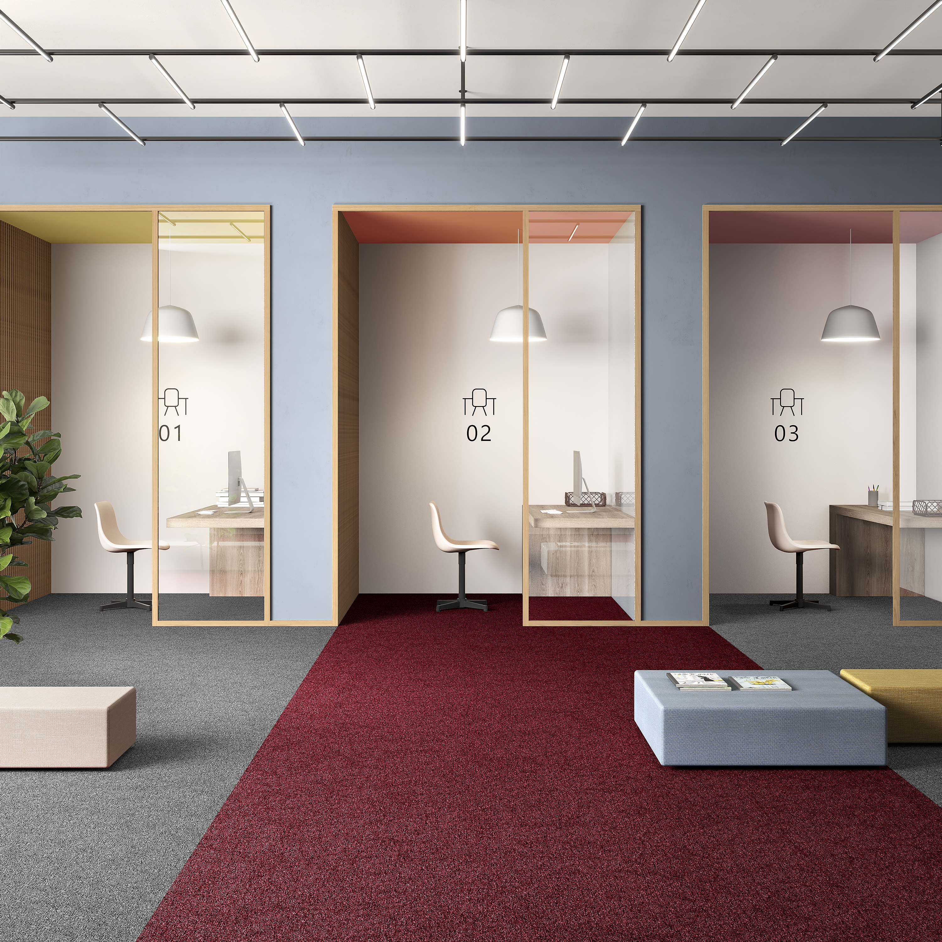 Ковровая плитка Medusa Tile 11 (500*500*5 мм) — купить в Владимире