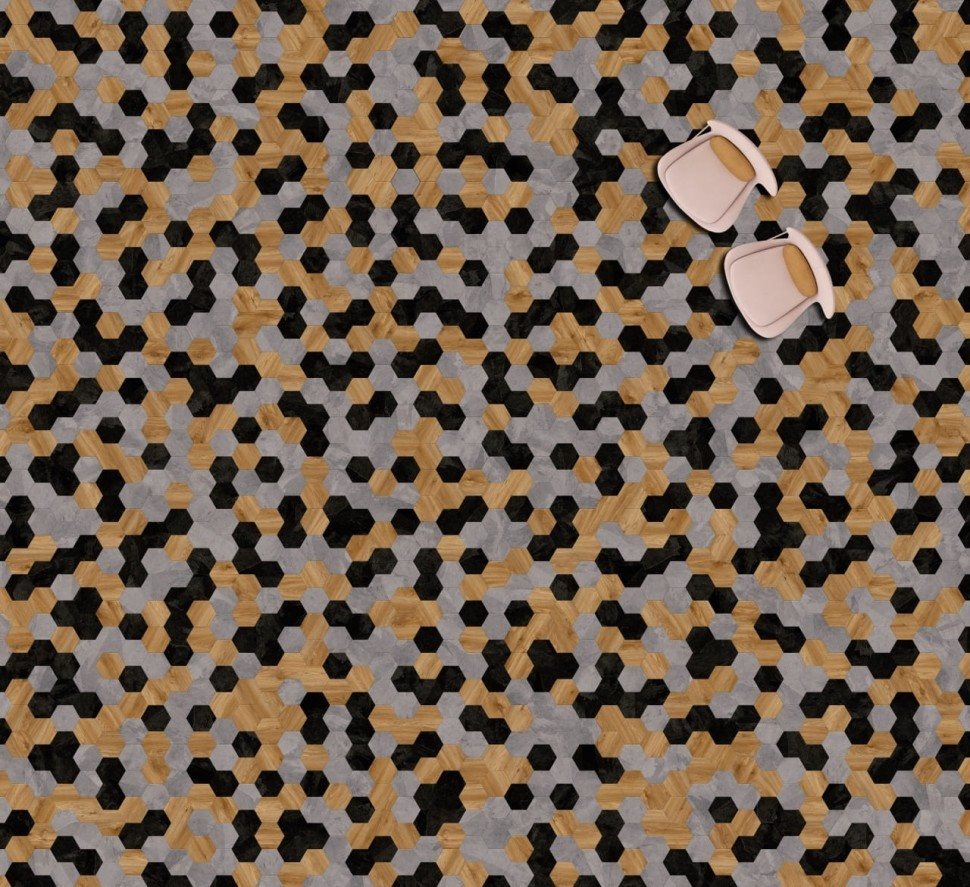 Виниловая плитка "Moduleo" Moods Hexagon 343 (226,32*196*2,5 мм) — купить в Владимире