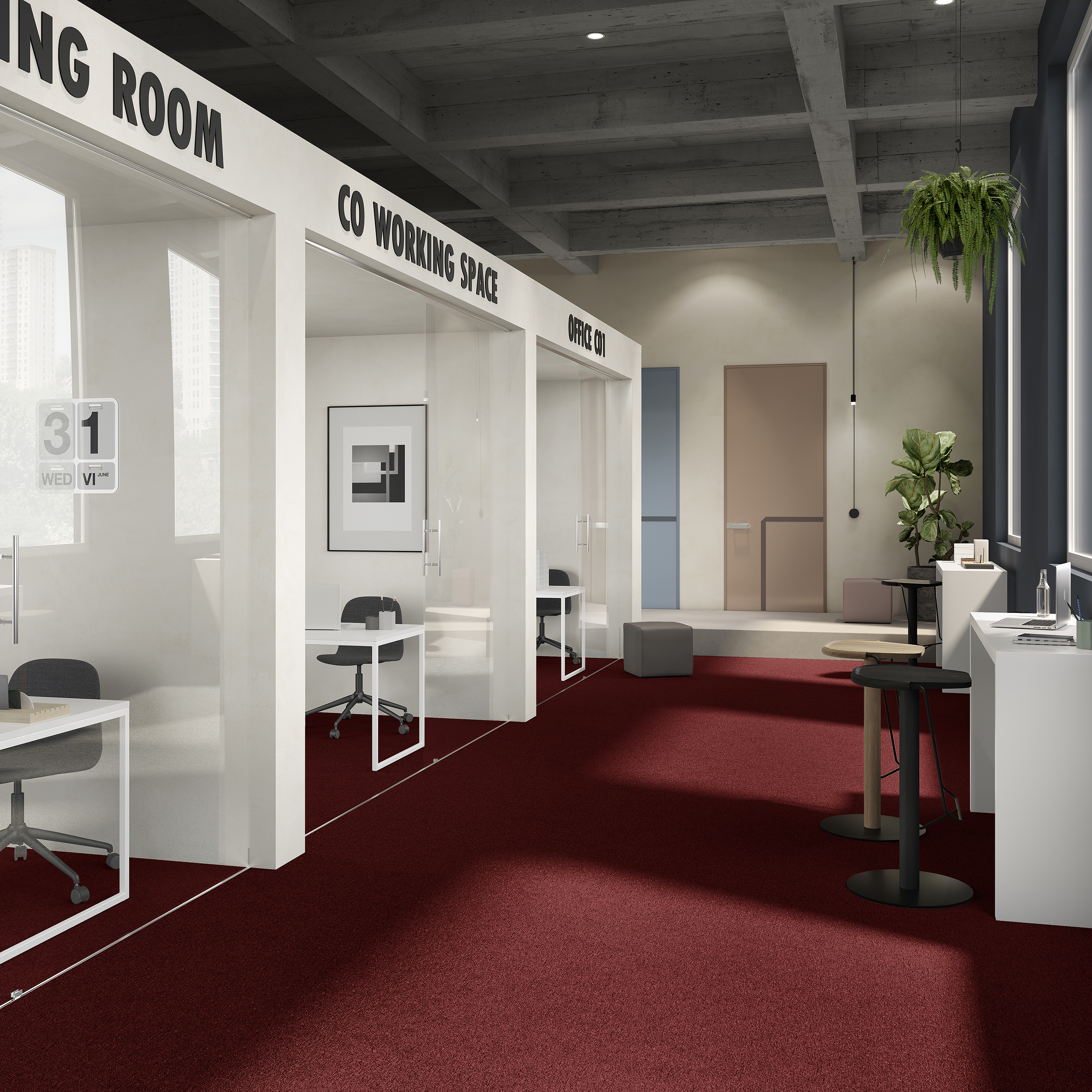 Ковровая плитка Medusa Tile 11 (500*500*5 мм) — купить в Владимире