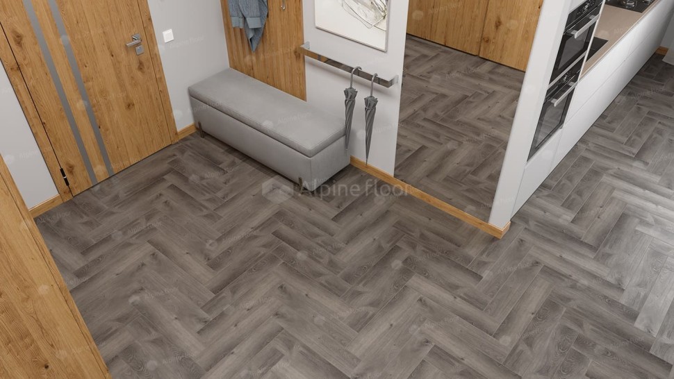 Виниловая плитка "Alpine Floor" Parquet LVT Дуб Мерга (590*118*2,5 мм) — купить в Владимире