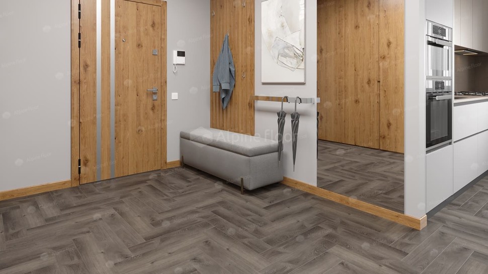 Виниловая плитка "Alpine Floor" Parquet LVT Дуб Мерга (590*118*2,5 мм) — купить в Владимире