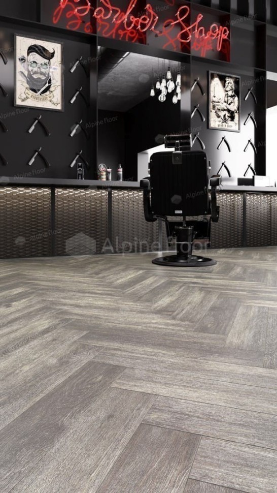 Виниловая плитка "Alpine Floor" Parquet LVT Венге Грей (590*118*2,5 мм) — купить в Владимире