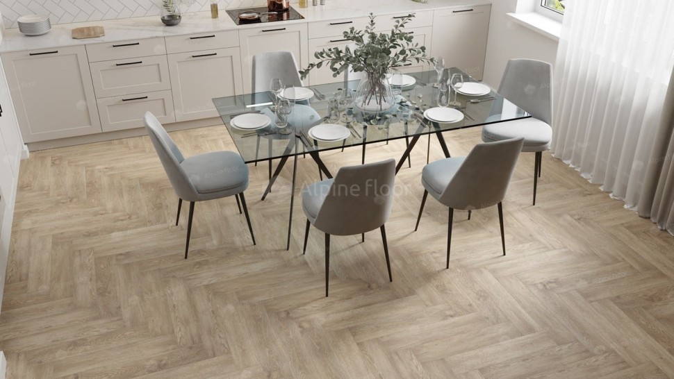 Виниловая плитка "Alpine Floor" Parquet LVT Дуб Ваниль Селект (590*118*2,5 мм) — купить в Владимире