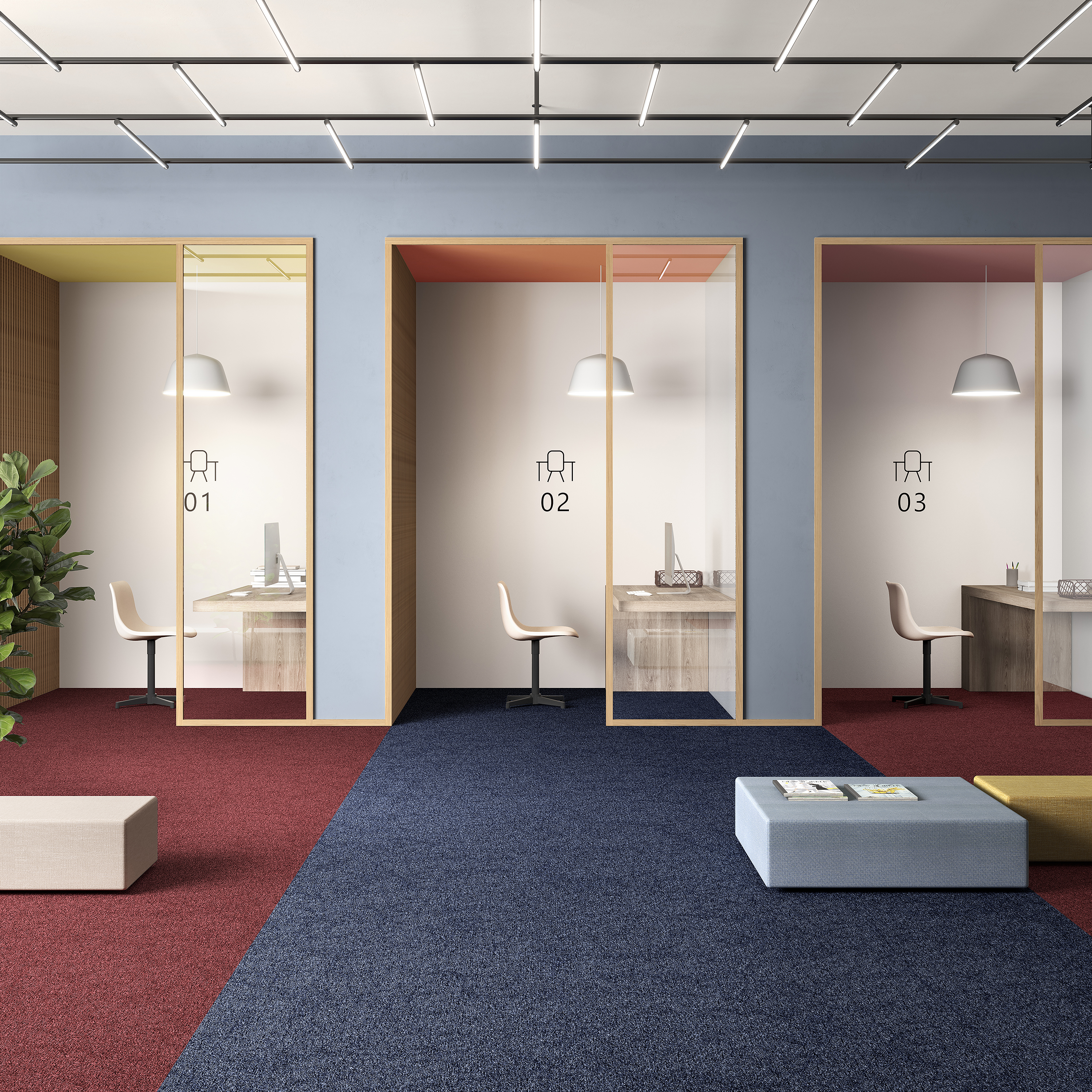 Ковровая плитка Medusa Tile 77 (500*500*5 мм) — купить в Владимире