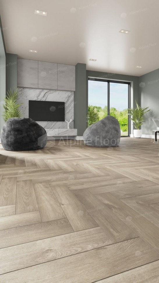 Виниловая плитка "Alpine Floor" Parquet LVT Дуб Натуральный Отбеленный (590*118*2,5 мм) — купить в Владимире