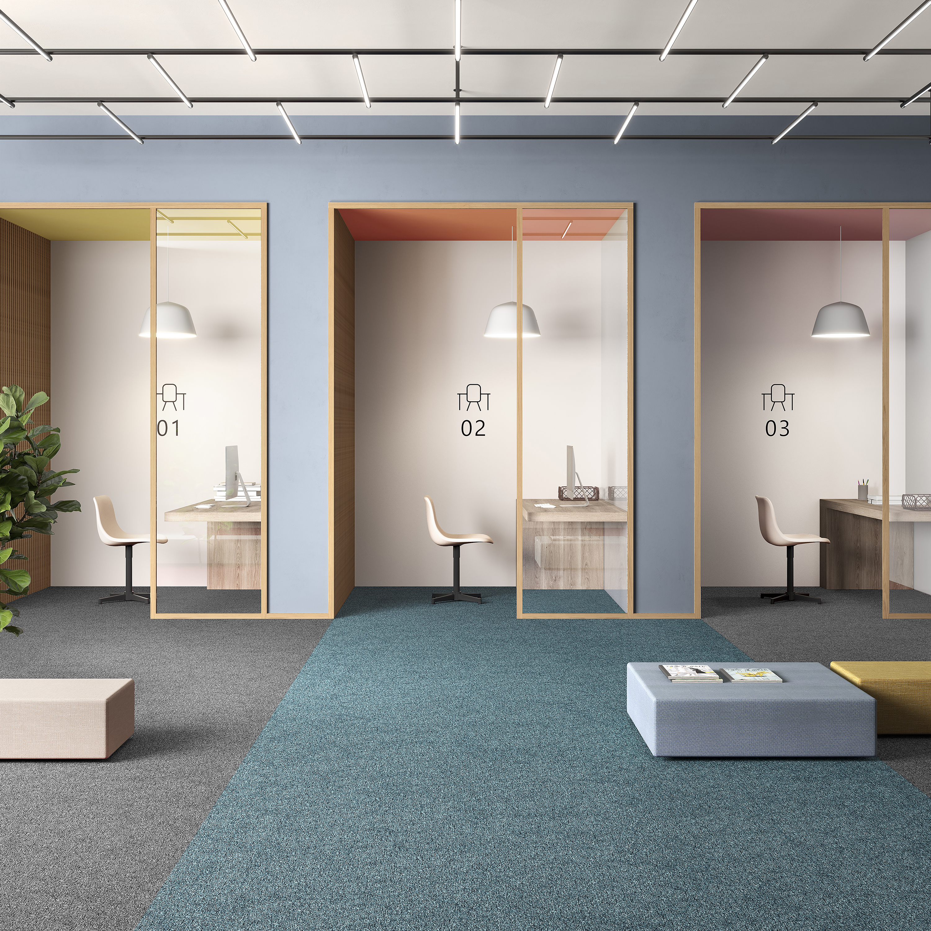 Ковровая плитка Medusa Tile 70 (500*500*5 мм) — купить в Владимире