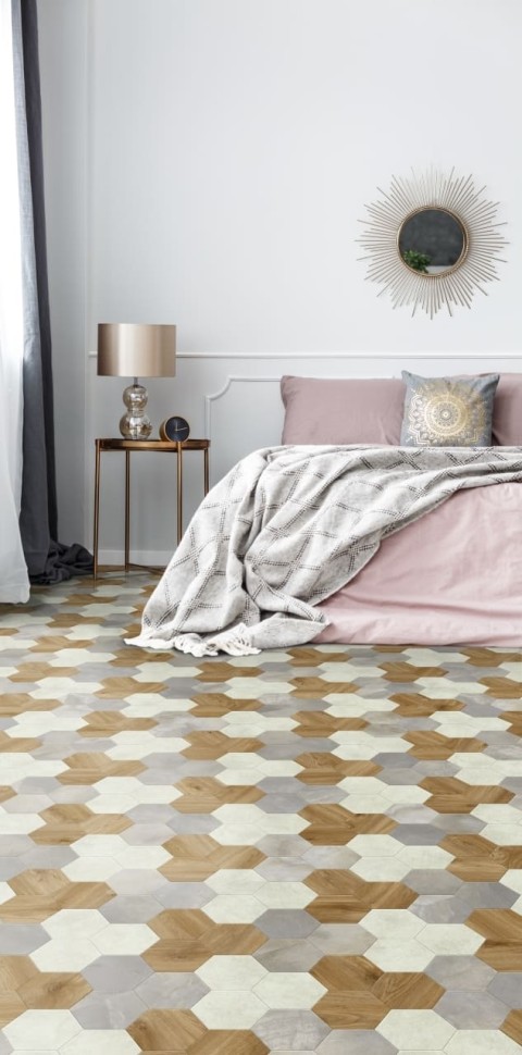 Виниловая плитка "Moduleo" Moods Hexagon 351 (226,32*196*2,5 мм) — купить в Владимире