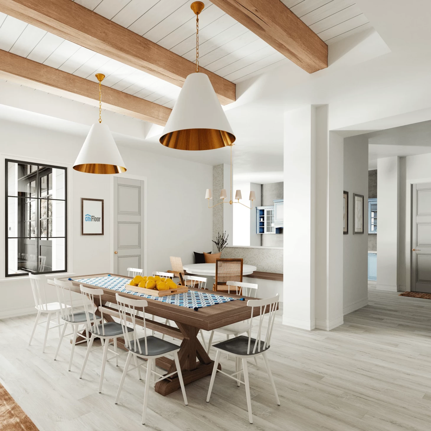 SPC плитка для пола Дуб Ледяной (1220*180*4 мм) — купить в Владимире