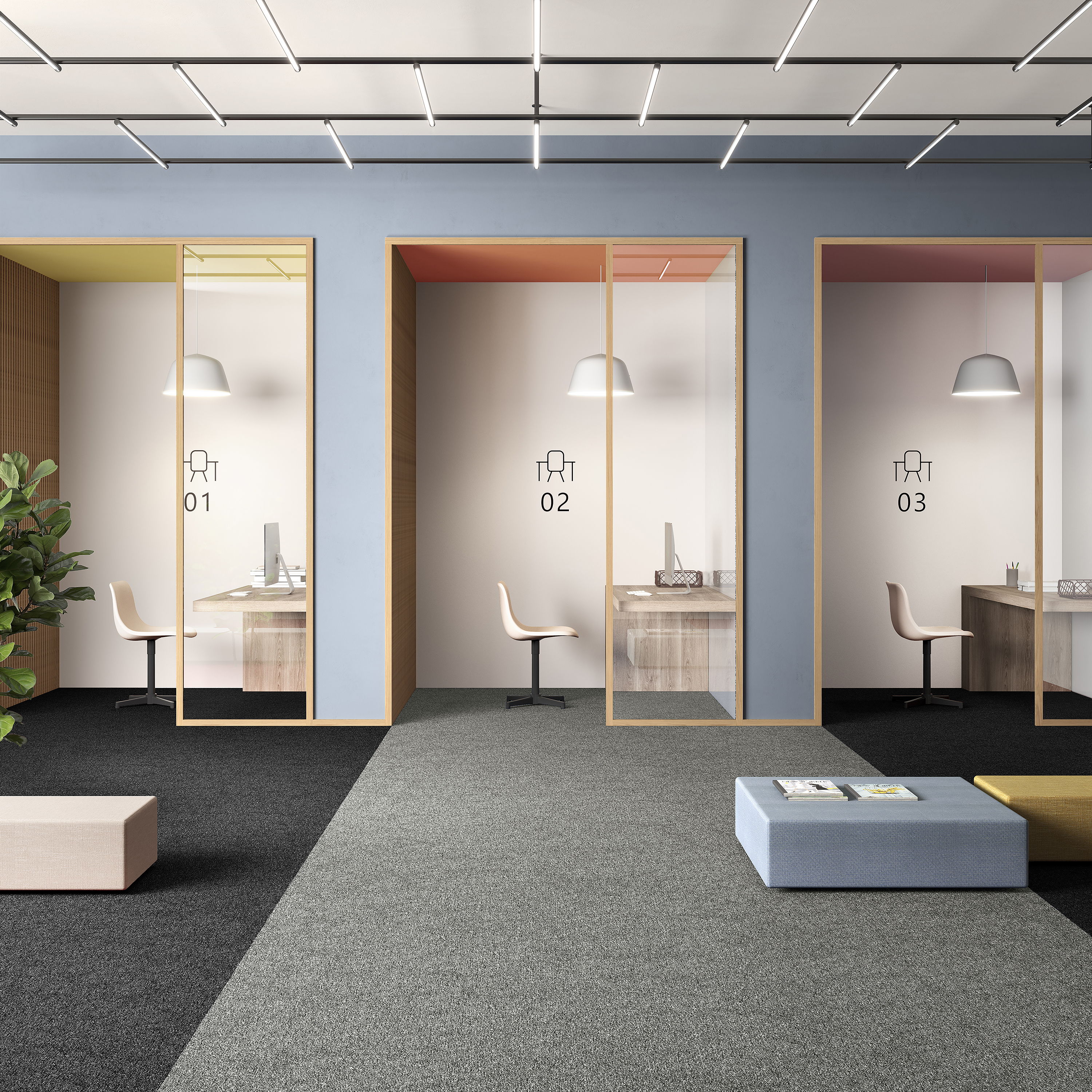 Ковровая плитка Medusa Tile 94 (500*500*5 мм) — купить в Владимире