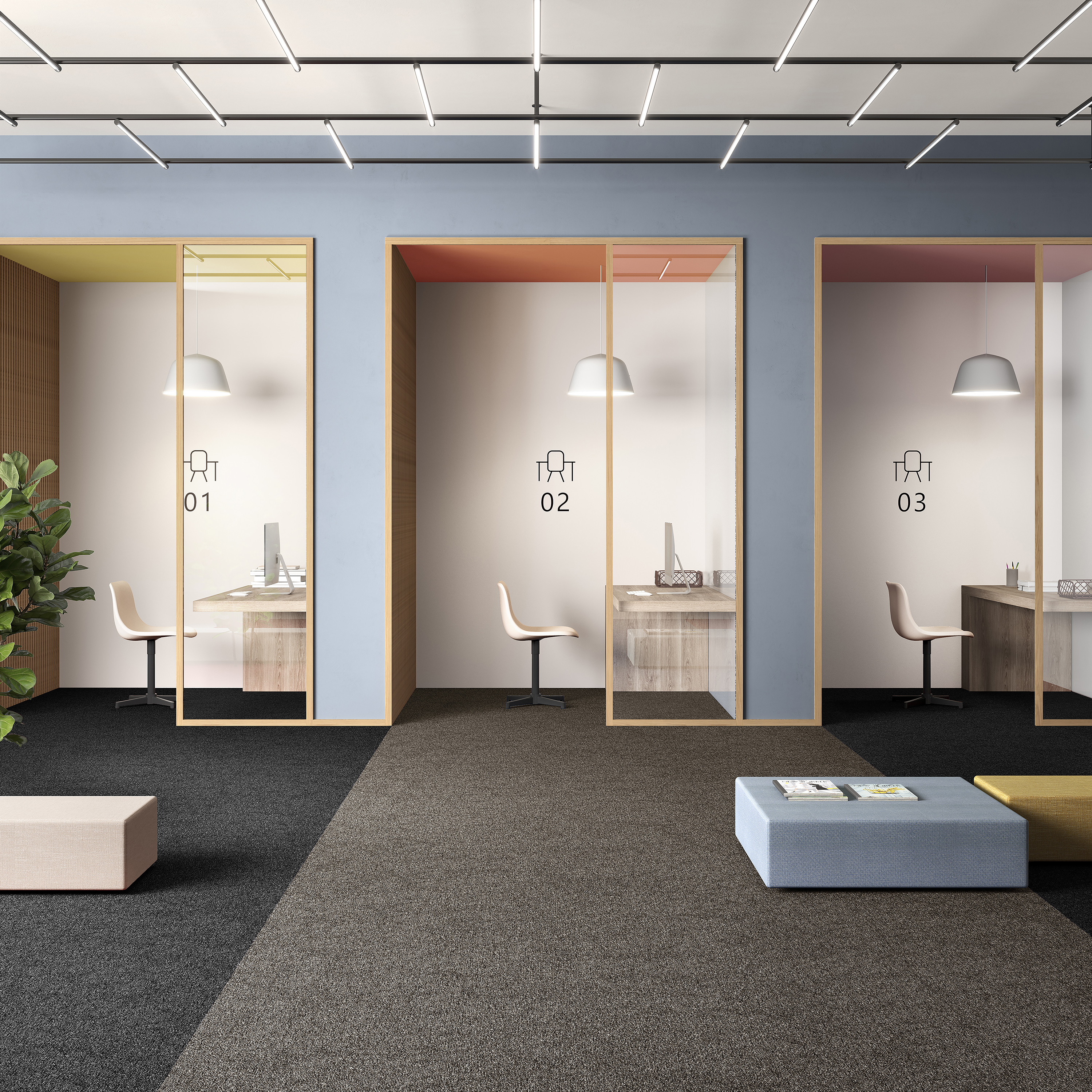 Ковровая плитка Medusa Tile 43 (500*500*5 мм) — купить в Владимире