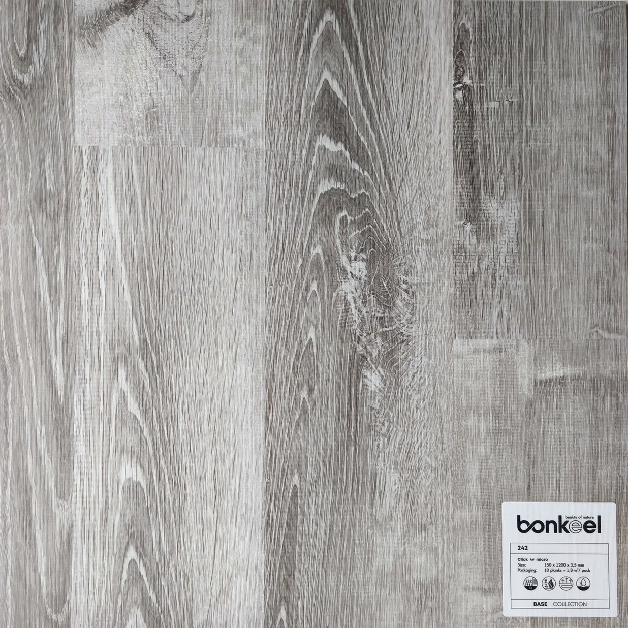 Плитка ПВХ "Bonkeel" Base New 242 (1220*150*3,5 мм) — купить в Владимире