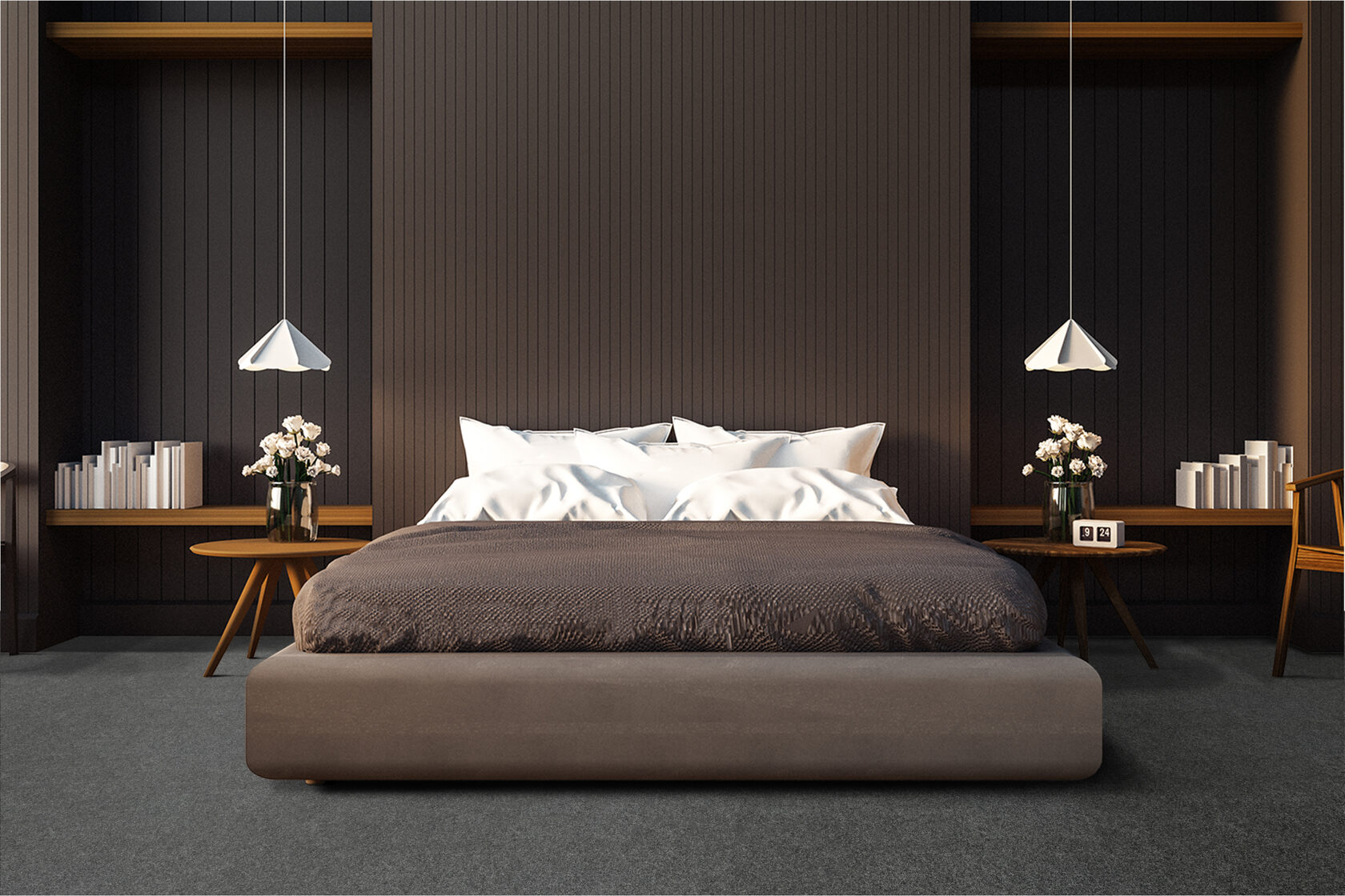 Ковровое покрытие "Bonkeel" Color Rib Ebony 98 (ширина 1м/3м/4м) — купить в Владимире