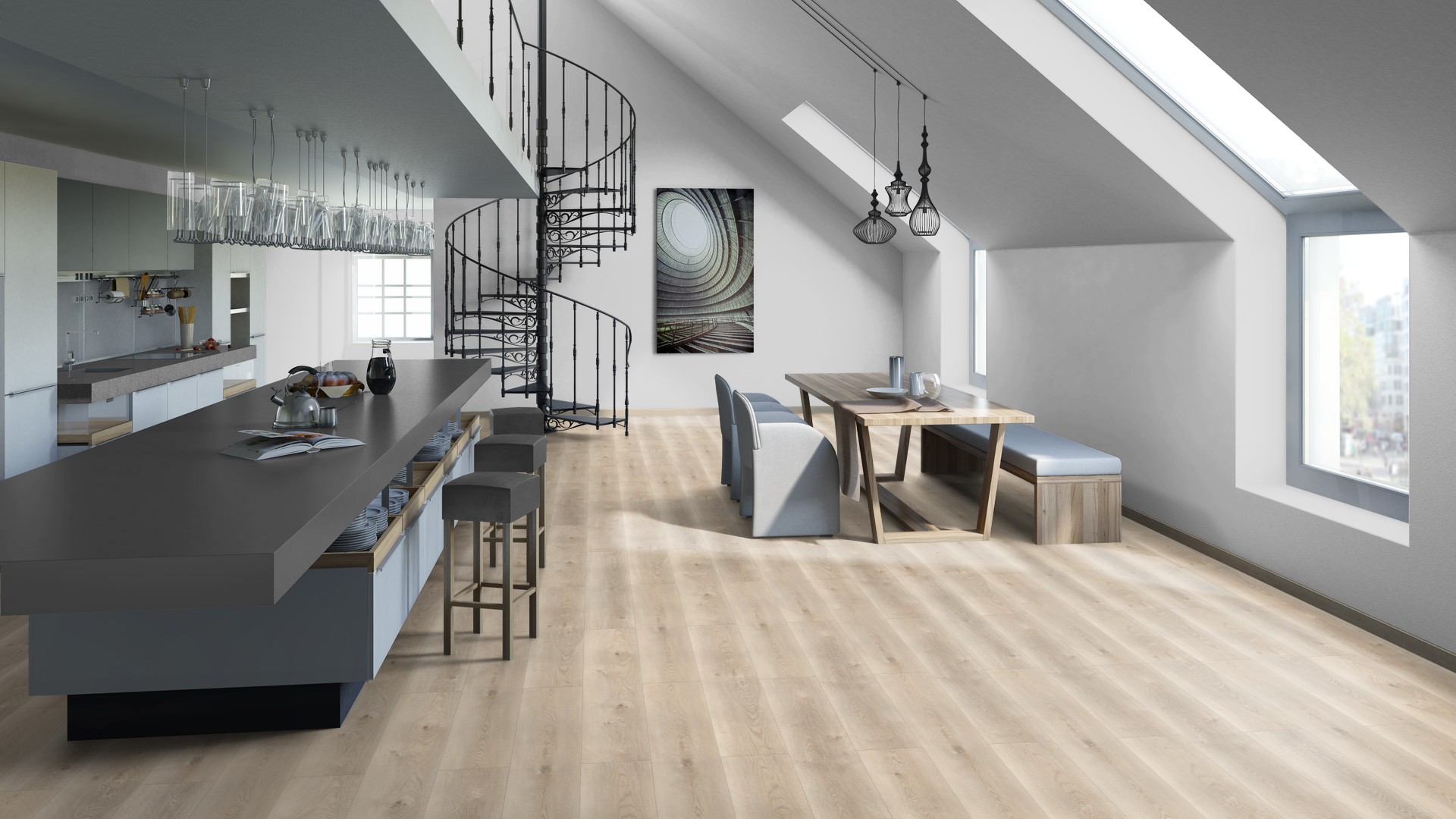 SPC ламинат "Tarkett" Deep House Sean (1400*225*4,6 мм) — купить в Владимире