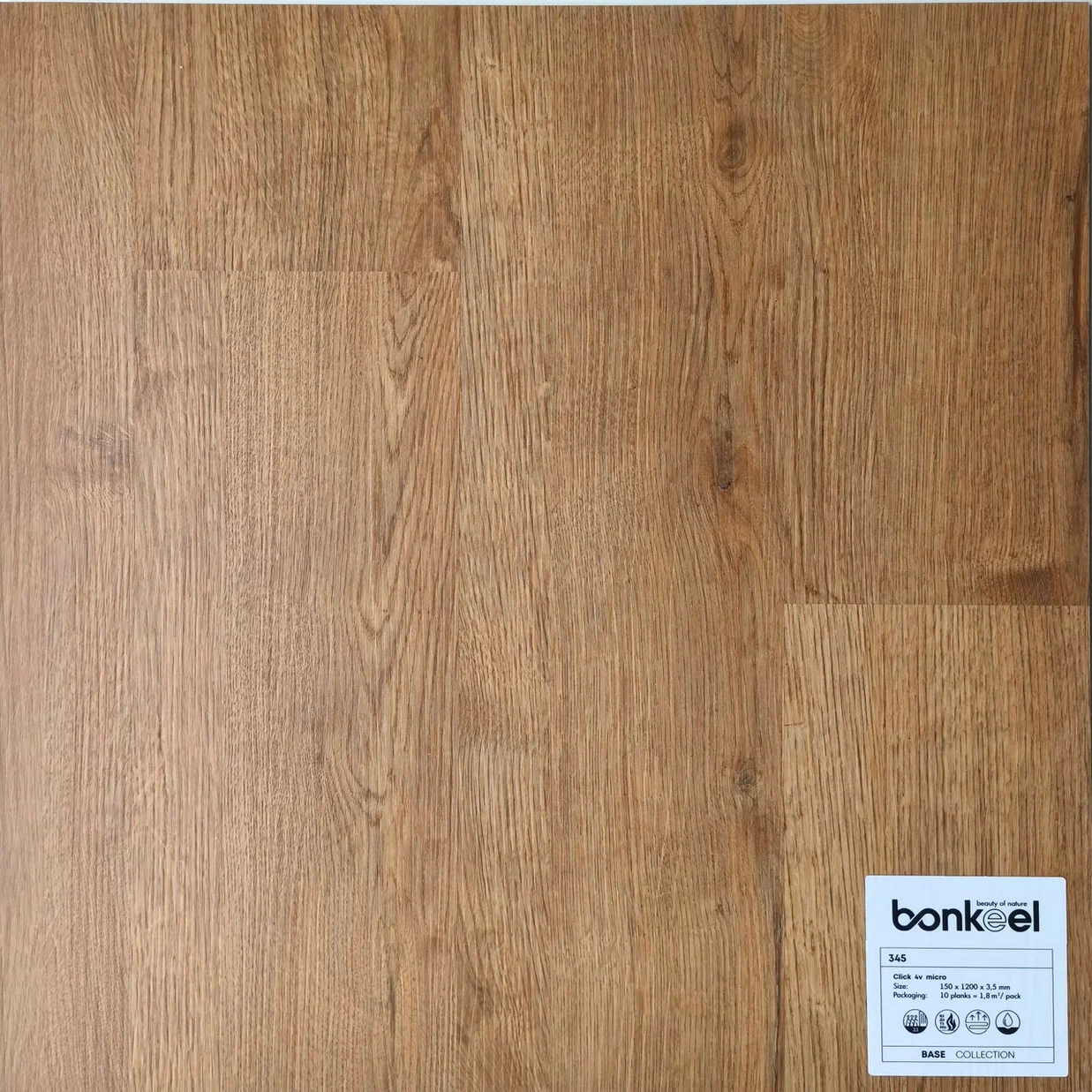 Плитка ПВХ "Bonkeel" Base New 345 (1220*150*3,5 мм) — купить в Владимире
