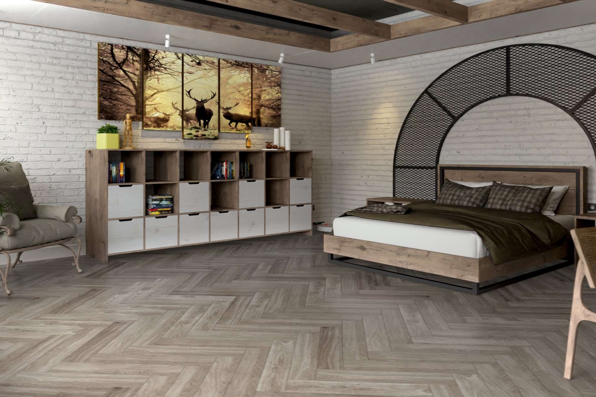 Инженерный паркет «Damy Floor» Скандинавский (укладка елочкой) — купить в Владимире