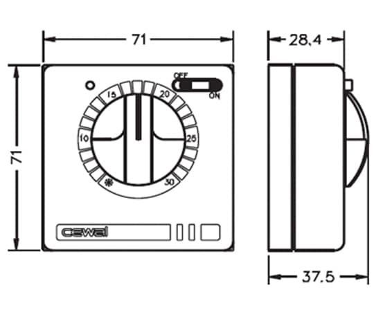 Терморегулятор Cewal RQ10 — купить в Владимире