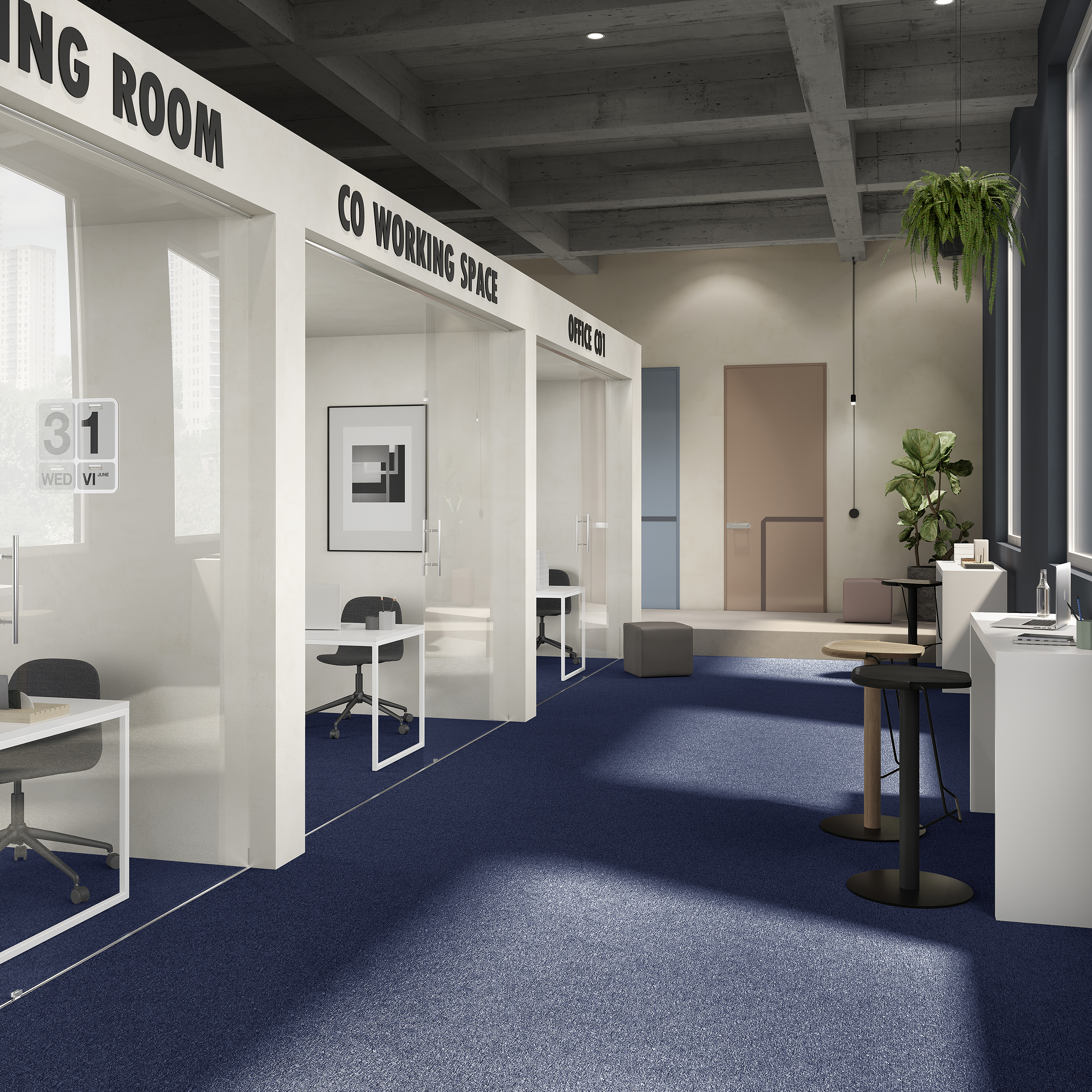 Ковровая плитка Medusa Tile 77 (500*500*5 мм) — купить в Владимире