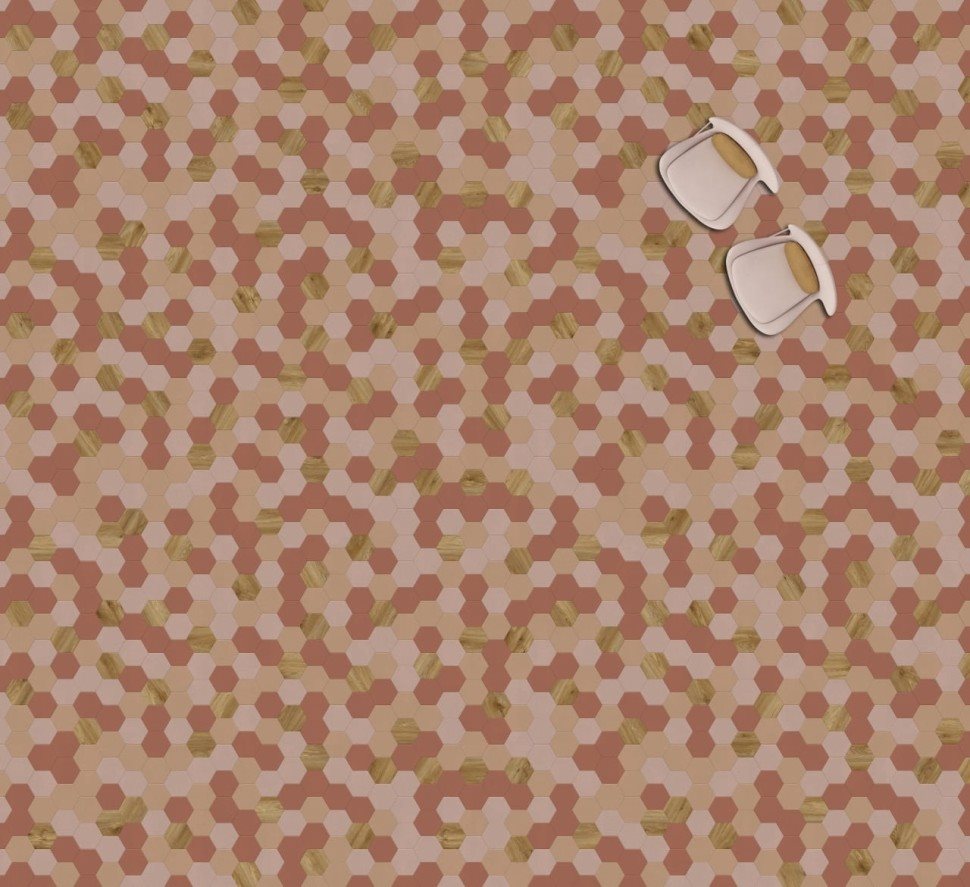 Виниловая плитка "Moduleo" Moods Hexagon 350 (226,32*196*2,5 мм) — купить в Владимире