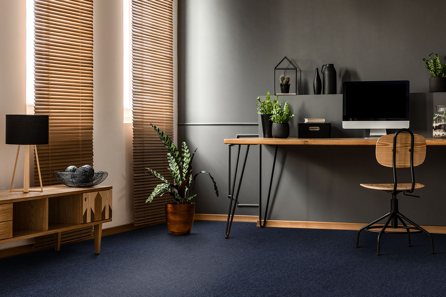 Ковровое покрытие "Bonkeel" Color Rib Blue Bottle 78 (ширина 1м/3м/4м) — купить в Владимире