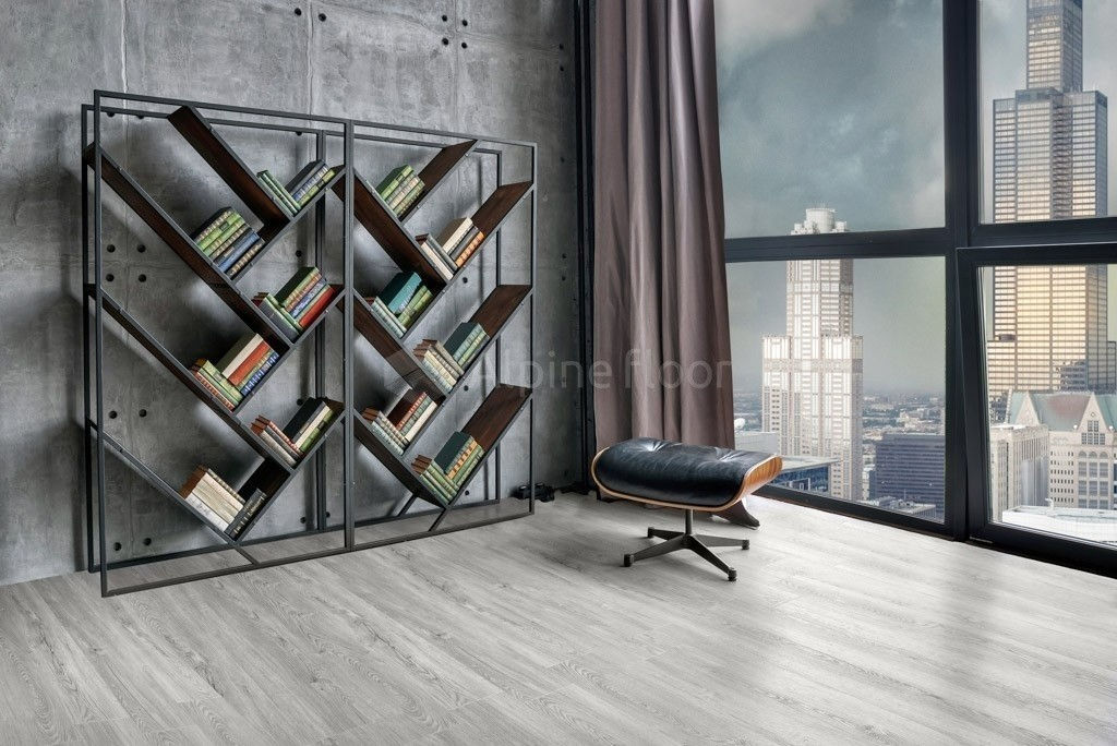 Замковая ПВХ плитка Секвойя Снежная  (1219*184*3,2мм) — купить в Владимире