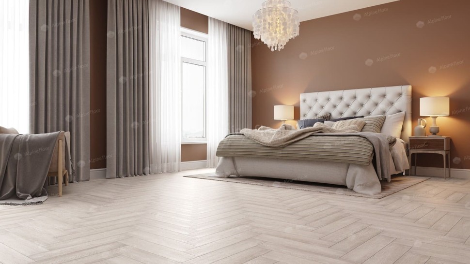 Виниловая плитка "Alpine Floor" Parquet LVT Голубой Лес (590*118*2,5 мм) — купить в Владимире