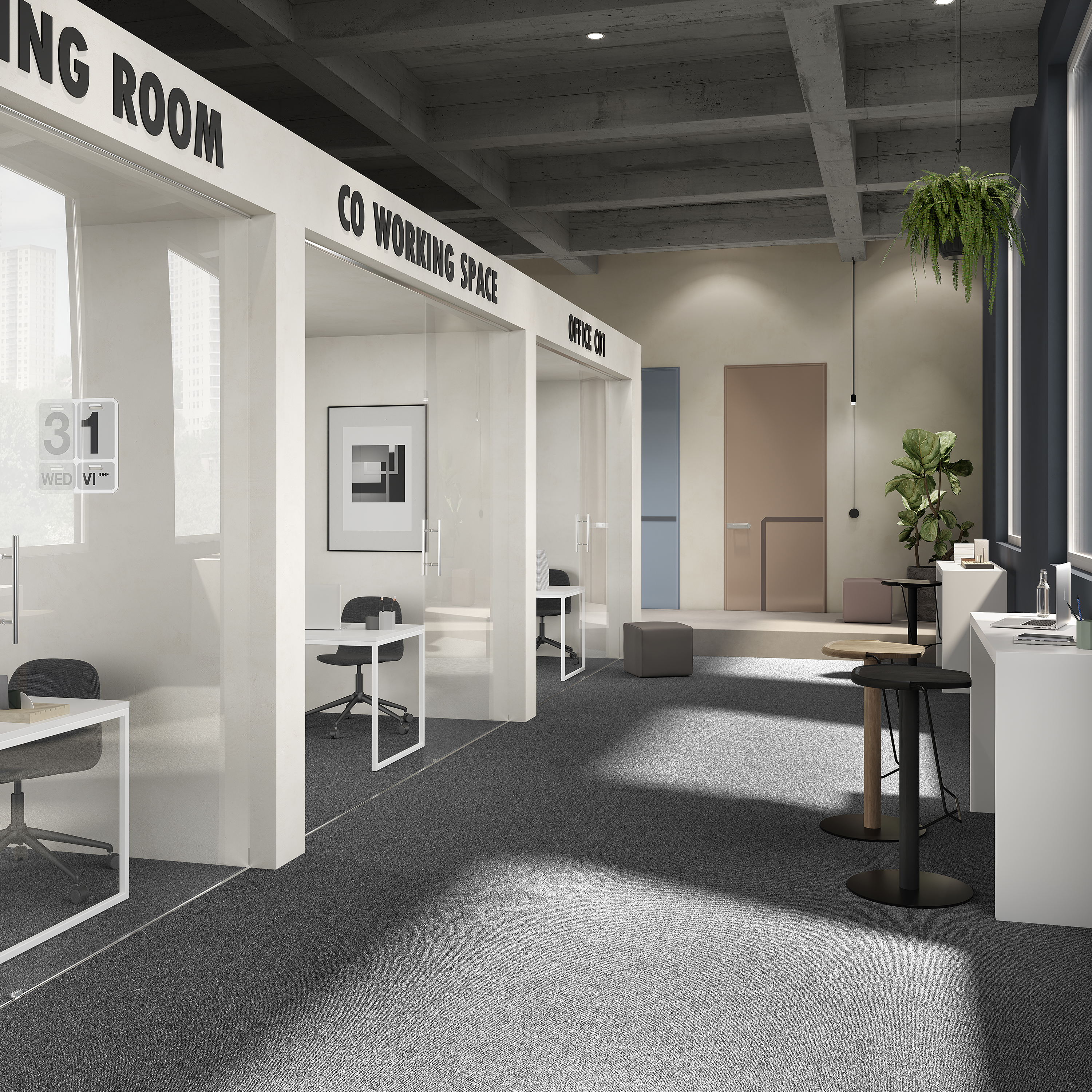 Ковровая плитка Medusa Tile 98 (500*500*5 мм) — купить в Владимире