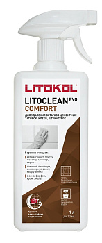 Средство для удаления остатков цементных растворов Litoclean Comfort Evo бесцветный 1 л